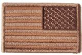Wholesale BROWN DESERT AMERICAN FLAG right arm 3 INCH EMBROIDERED PATCH ( sold by the piece )