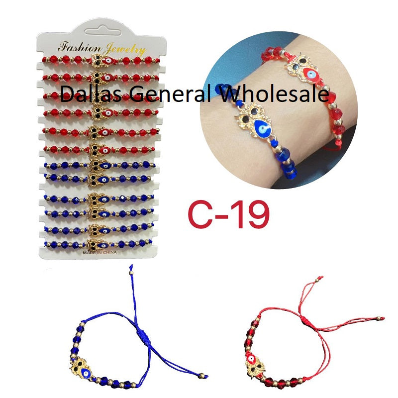 Bulk Buy Owl Drawstring Charm Bracelets Wholesale