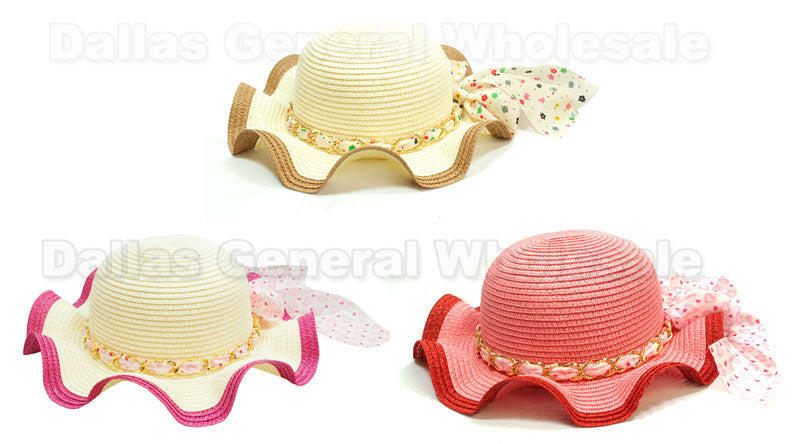 Bulk Buy Little Girls Straw Hats Wholesale
