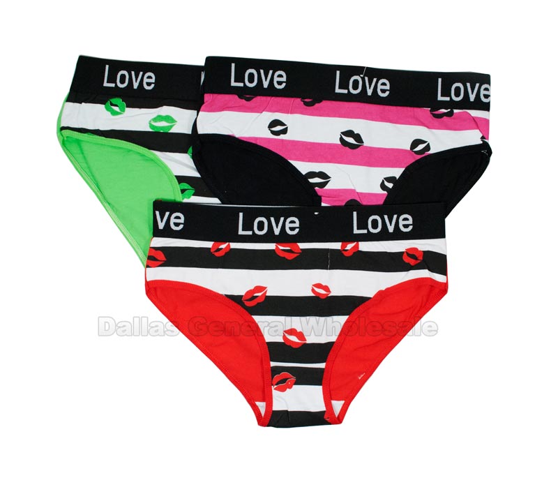 Bulk Buy Girls Stripe Bikini Underwear Wholesale