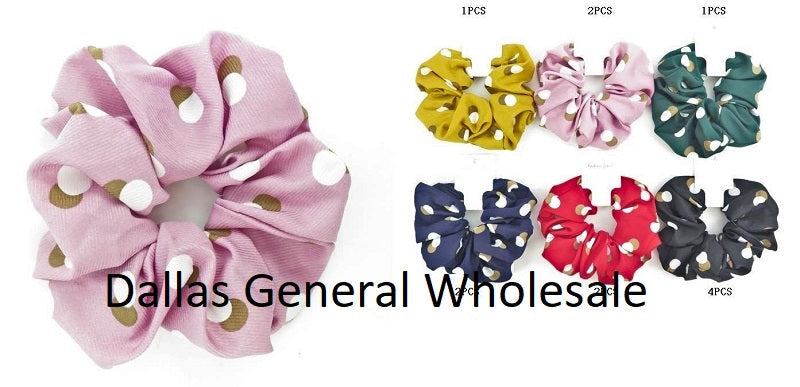 Bulk Buy Cute Polka Dot Scrunchies Wholesale