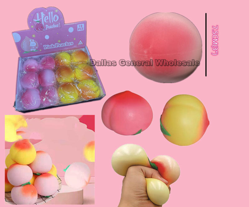 Bulk Buy Magic Flexible Peach Fidget Balls Wholesale