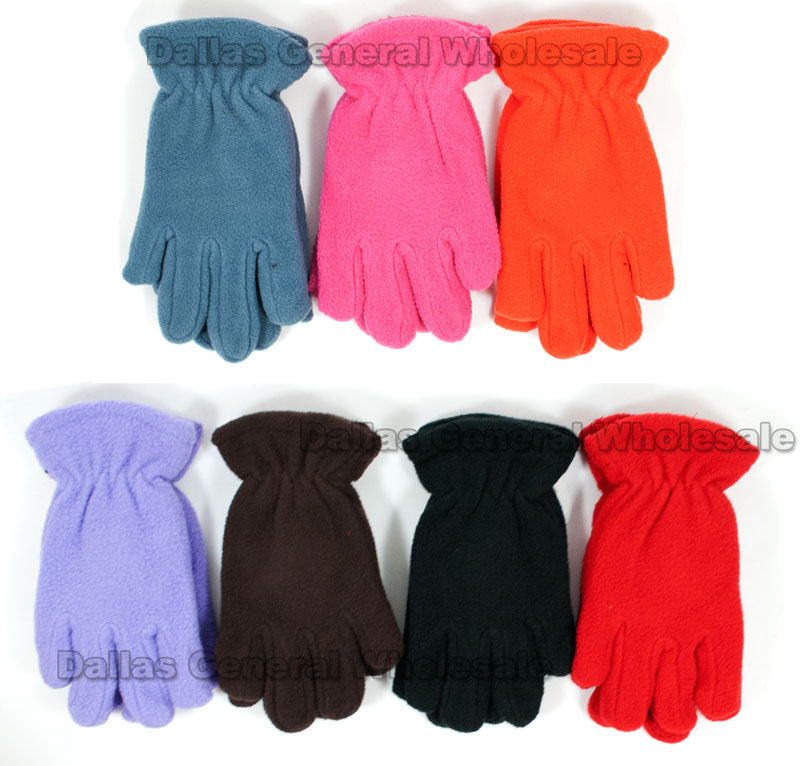 Bulk Buy Kids Fleece Gloves Wholesale