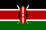 Wholesale KENYA 3' X 5' FLAG (Sold by the piece)