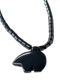 Wholesale Beaded Shaped Shiny Metallic Stone Black Hematite Stone Necklace With Pendant - Elegant and Versatile Jewelry for Every Occasion