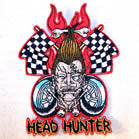 Wholesale HEAD HUNTER 4 INCH PATCH (Sold by the piece or dozen ) CLOSEOUT AS LOW AS 75 CENTS EA