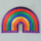 Wholesale RAINBOW 3 INCH PATCH (Sold by the piece or dozen ) CLOSEOUT NOW AS LOW AS 50 CENTS EA