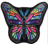 Wholesale TIE DYE RAINBOW BUTTERFLY 4 inch PATCH
