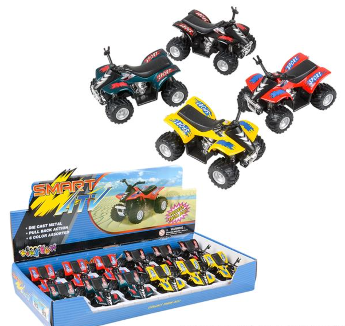 Buy 3.75" DIE-CAST SMART ATV in Bulk