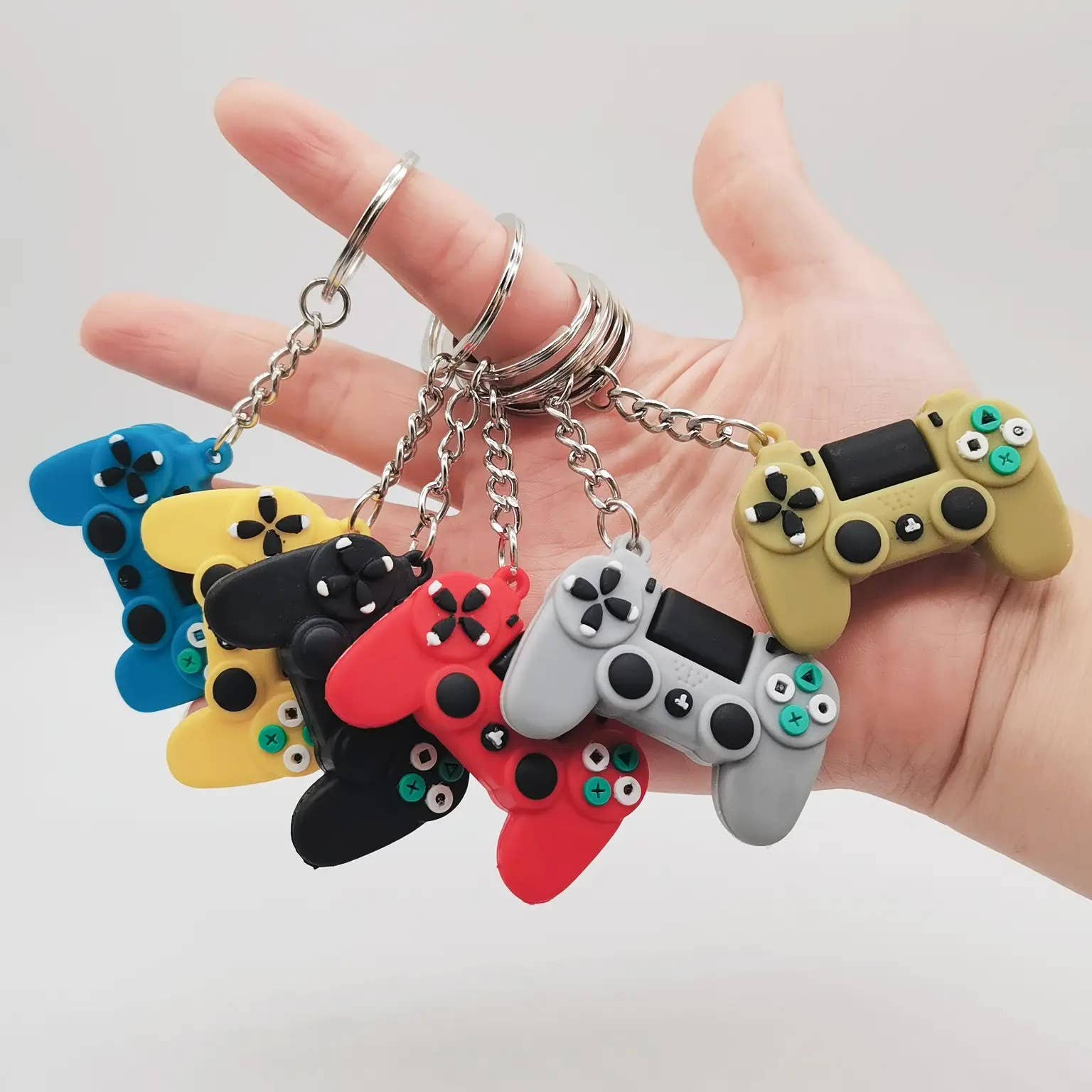 6 Gamepad Pop it Fidget Keychains