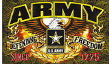 Wholesale ARMY DEFENDING FREEDOM DELUXE 3 X 5 FLAG ( sold by the piece )